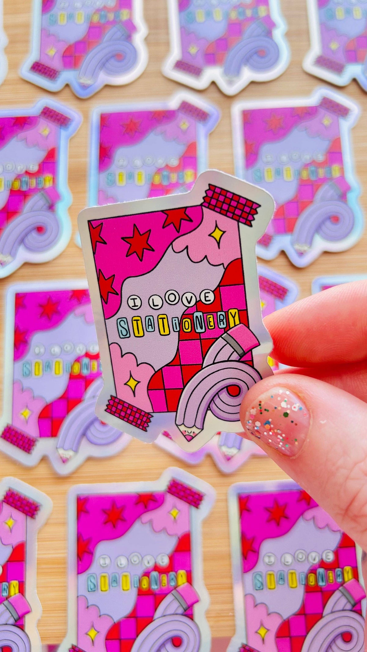 I Love Stationery - Hologrammi Vinyylitarra