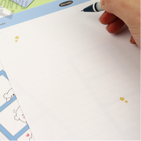 Blue dog Letter set: 2 envelopes, 2 letter papers