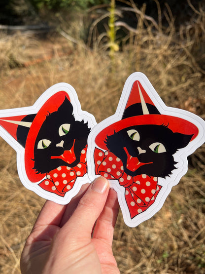 Halloween Witch Cat - Vinyylitarra