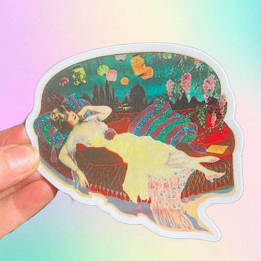 Lady Reclining on Hammock - Vinyylitarra