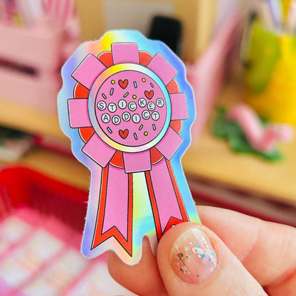 Sticker Addict Rosette - Hologrammi Vinyylitarra