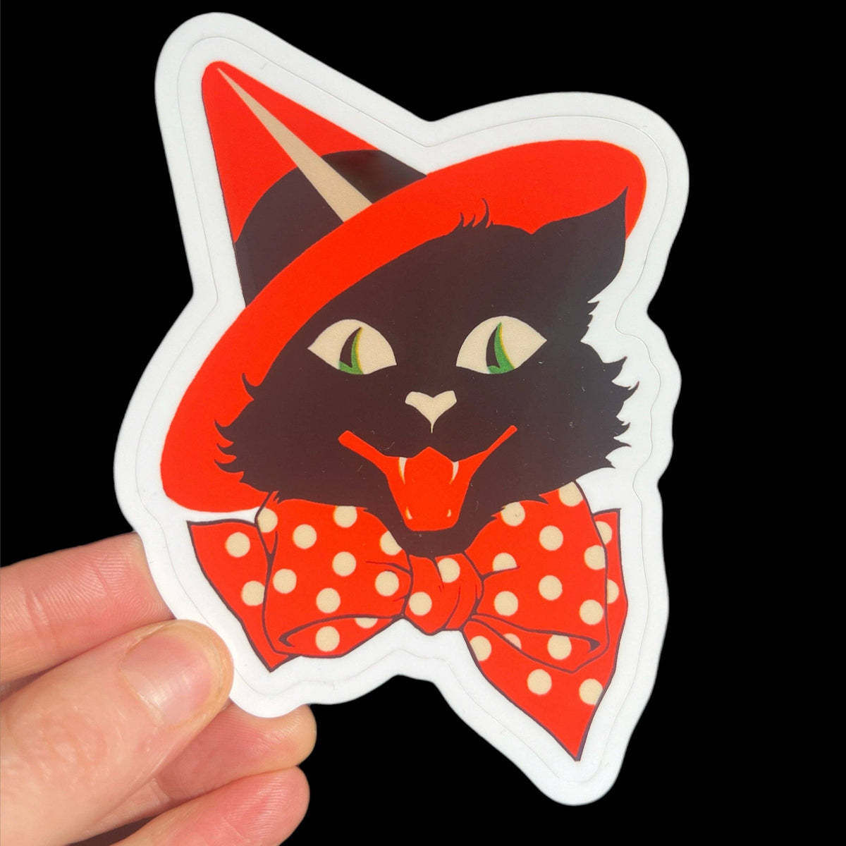 Halloween Witch Cat - Vinyylitarra