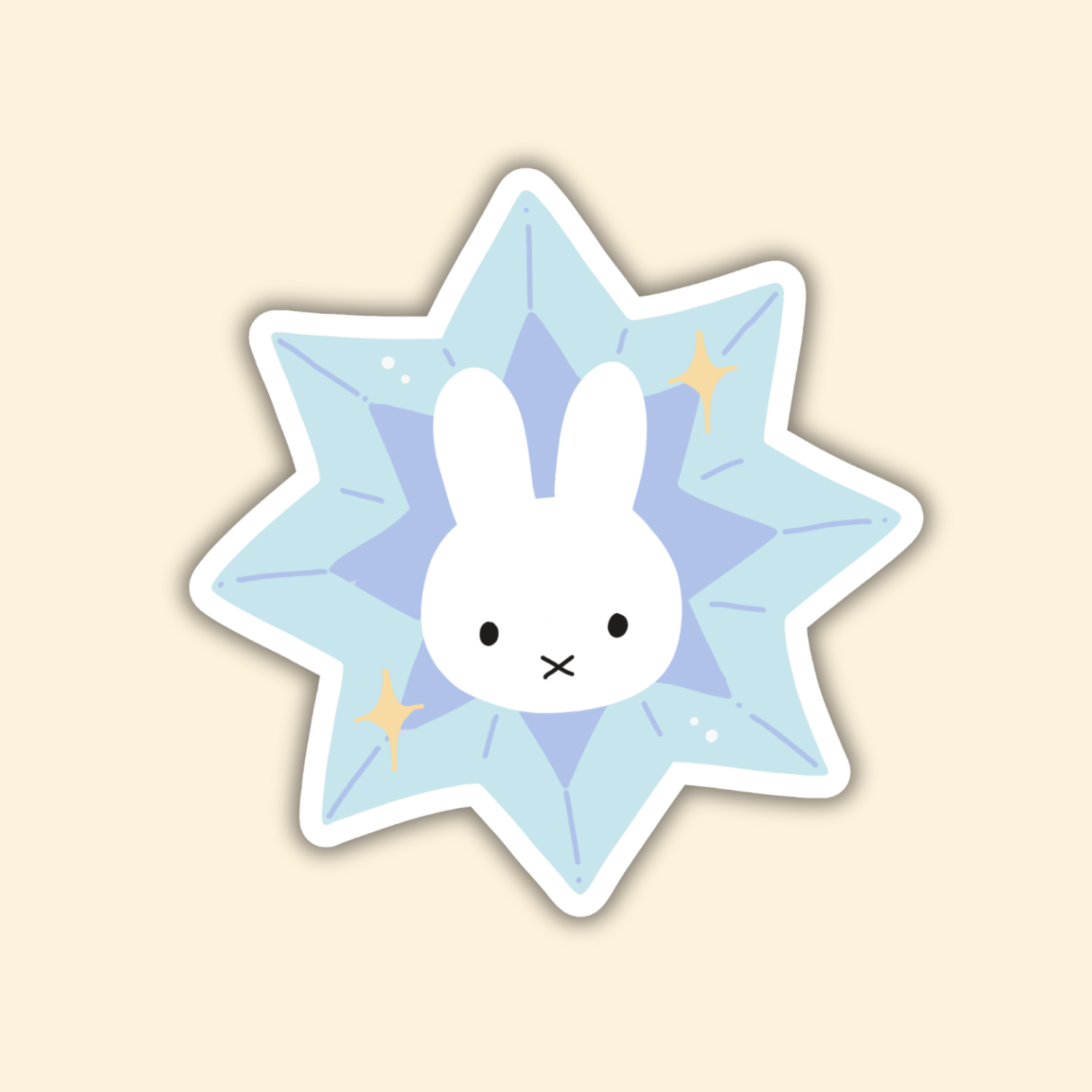 Star Bunny - Sticker – Bonnie Paper