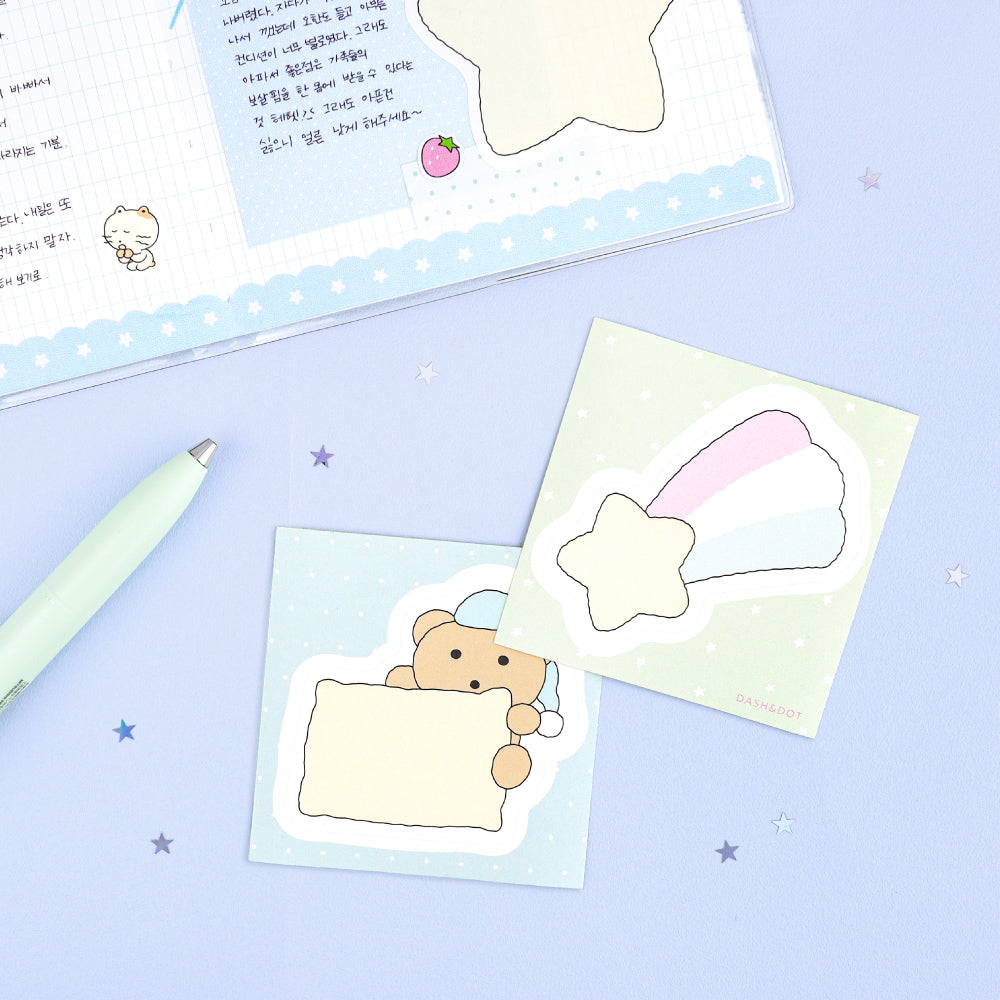 Sticker pack: 10 large stickers in 5 cute styles