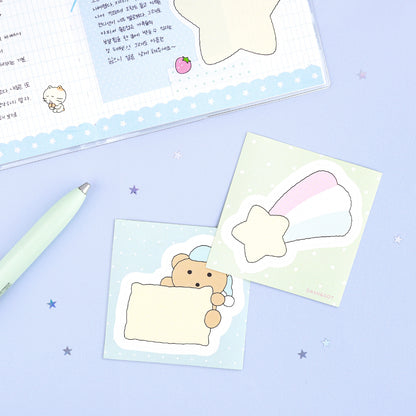 Sticker pack: 10 large stickers in 5 cute styles