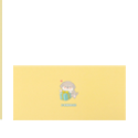 Light blue envelopes and matching letter sheets with small animal icon, flat view