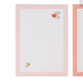 Pink Letter set: 2 envelopes, 2 letter papers
