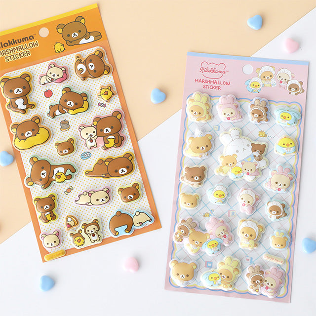Rilakkuma - 3D Paksu tarra-arkki