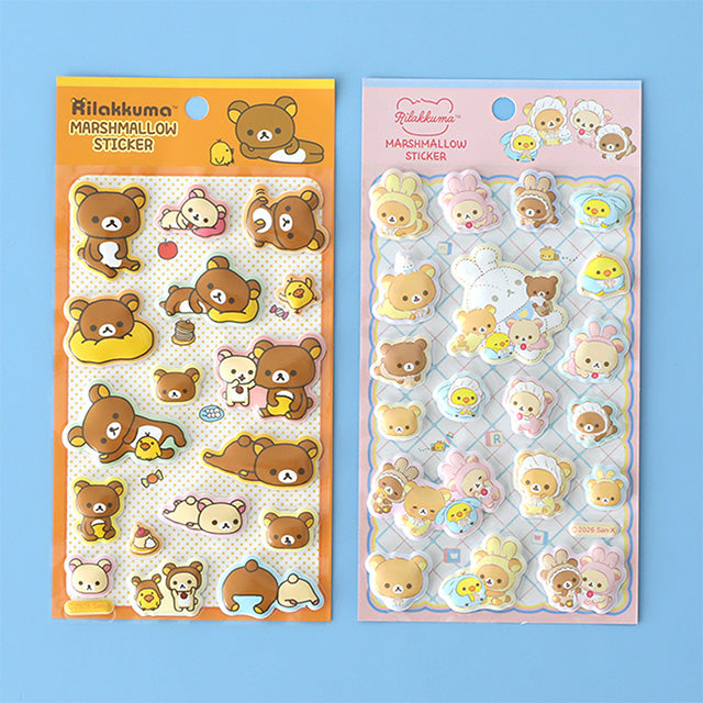 Rilakkuma - 3D Paksu tarra-arkki