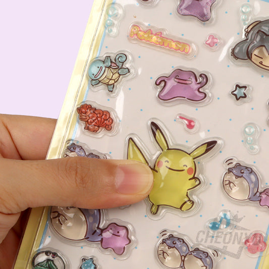 Pokémon VIHREÄ - 3D Bonbon sticker sheet