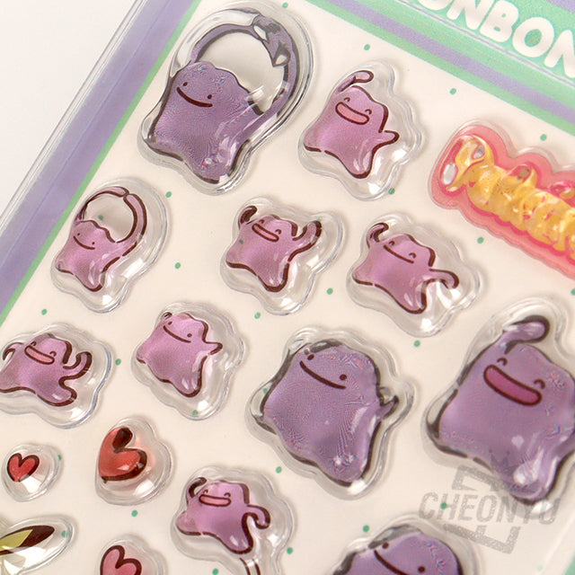 Pokémon VIOLETTI - 3D Bonbon sticker sheet