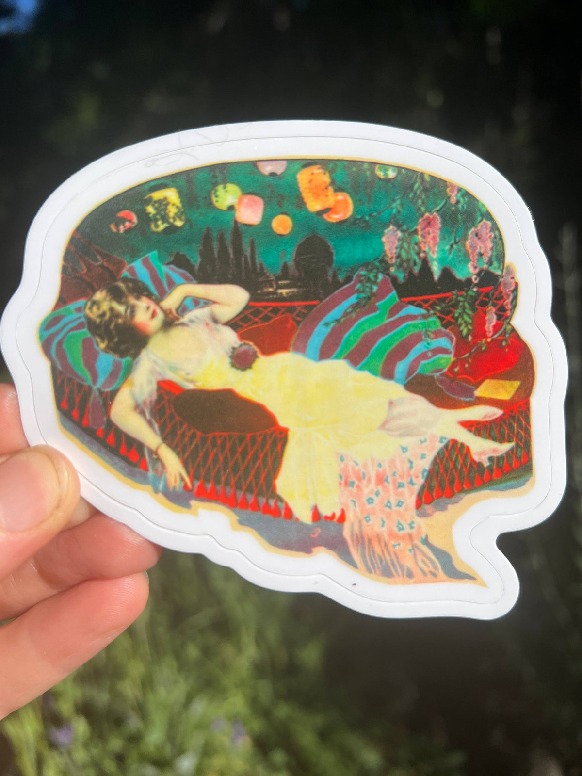 Lady Reclining on Hammock - Vinyylitarra