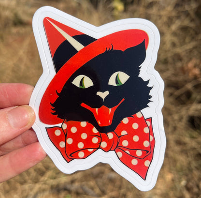 Halloween Witch Cat - Vinyylitarra