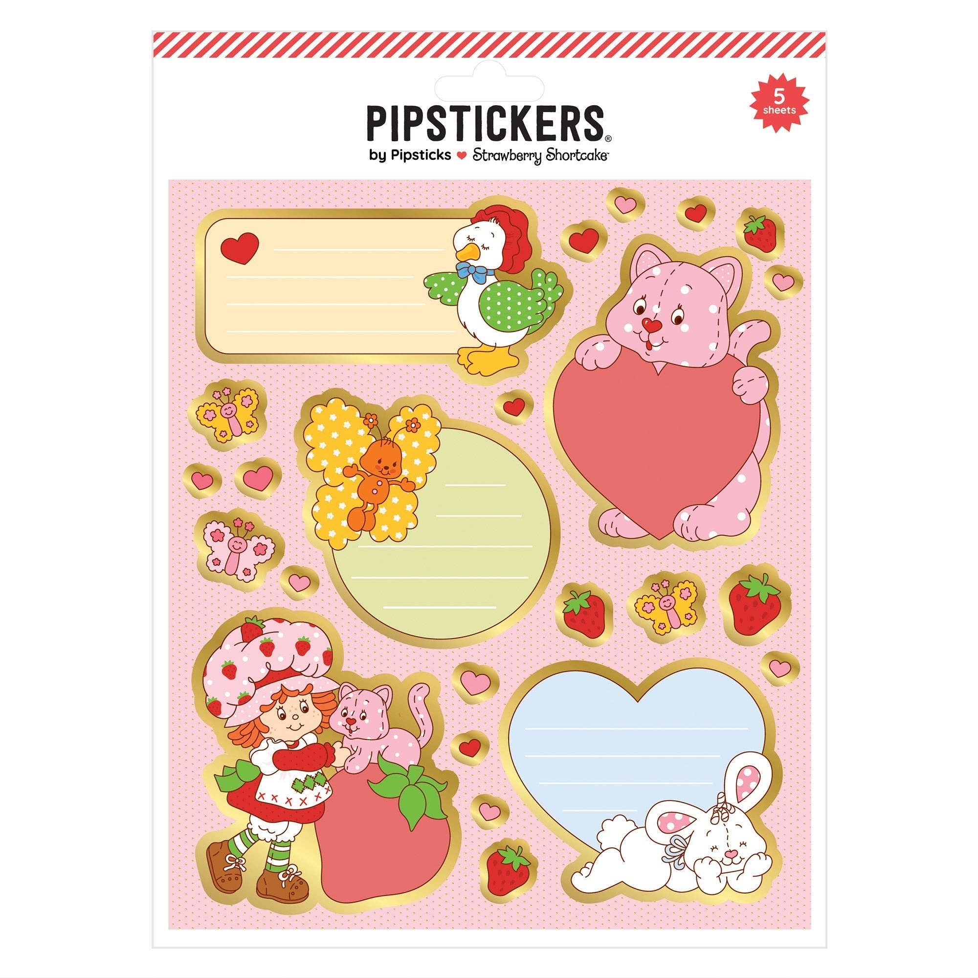 Strawberry Shortcake Berry Friendly - Five sheets of Labels – Bonnie Paper