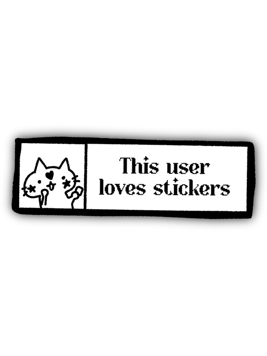 Sticker lover user - Vinyylitarra