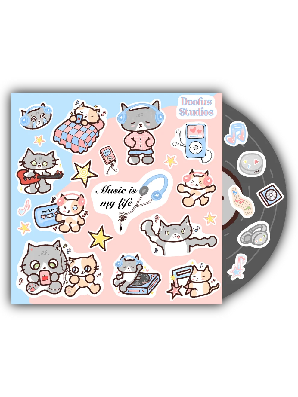 Music Is My Life - Vinyl Sticker Sheet
