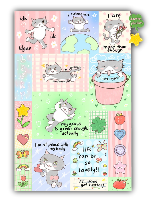 Positive Affirmations - Vinyl Sticker Sheet