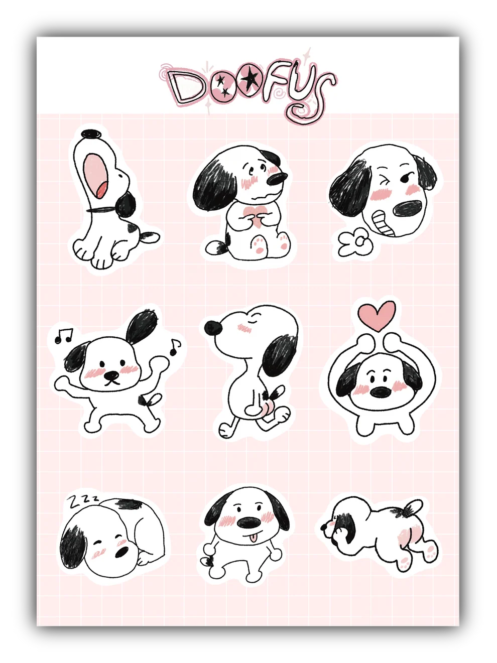 Doggie - Vinyl sticker sheet